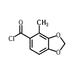 CAS 登录号：144934-70-3， 4-甲基-1,3-苯并二氧戊环-5-甲酰氯