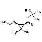 CAS#: 145060-04-4, 2-Methyl-2-Propanyl (1S,3S)-3-Ethoxy-2,2-Dimethylcyclopropanecarboxylate