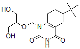 CAS 登录号：145066-23-5， 6-叔丁基-1-(1,3-二羟基丙-2-基氧基甲基)-5,6,7,8-四氢喹唑啉-2,4-二酮