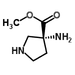 CAS#: 145090-27-3, Methyl (3R)-3-Amino-3-Pyrrolidinecarboxylate