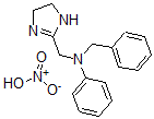 CAS 登录号:145178-44-5, N-苄基-N-(4,5-二氢-1H-咪唑-2-基甲基)苯胺硝酸盐