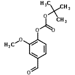 CAS#: 145361-91-7, 4-Formyl-2-Methoxyphenyl 2-Methyl-2-Propanyl Carbonate