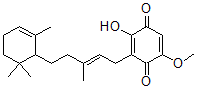 CAS#: 145401-37-2, 2-Hydroxy-5-Methoxy-3-[(E)-3-Methyl-5-(2,6,6-Trimethyl-1-Cyclohex-2-Enyl)Pent-2-Enyl]Cyclohexa-2,5-Diene-1,4-Dione