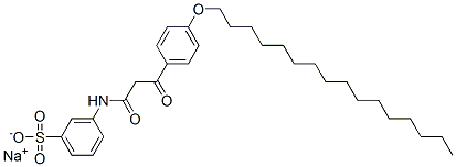 CAS#: 14542-05-3, Sodium 3-[[3-[4-(Hexadecyloxy)Phenyl]-1,3-Dioxopropyl]Amino]Benzenesulphonate
