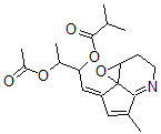 CAS 登录号：145458-91-9， 5-甲基-7-(2'-(2''-甲基丙酰氧基)-3'-乙酰氧基)丁亚基-1a,2,3,7-四氢环戊烯并(b)环氧乙烷并(C)吡啶