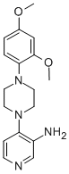 CAS 登录号:14549-67-8, 1-(3-氨基-4-吡啶基)-4-(2,4-二甲氧基苯基)哌嗪