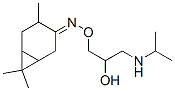 CAS 登录号：145841-19-6， 1-(丙-2-基氨基)-3-[[(1S,3R,6R)-3,7,7-三甲基-4-双环[4.1.0]庚烷基亚基]氨基]氧基丙-2-醇