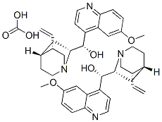 CAS 登录号：146-06-5， 二[(S)-[(5S)-5-乙烯基-1-氮杂双环[2.2.2]辛烷-7-基]-(6-甲氧基喹啉-4-基)甲基]碳酸酯