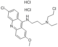 CAS#: 146-59-8, N-(2-Chloroethyl)-N'-(6-Chloro-2-Methoxyacridin-9-Yl)-N-Ethylpropane-1,3-Diamine Dihydrochloride