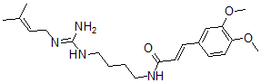 CAS#: 146269-39-8, (E)-3-(3,4-Dimethoxyphenyl)-N-[4-[(N'-(3-Methylbut-2-Enyl)Carbamimidoyl)Amino]Butyl]Prop-2-Enamide