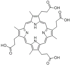 CAS#: 14643-66-4, 3,8,13,17-Tetramethyl-21H,23H-Porphine-2,7,12,18-Tetrapropanoicacid