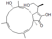 CAS#: 146436-22-8, (1S,3Z,7Z,11S,12Z,15R)-11,17-Dihydroxy-16-[(2S)-1-Hydroxypropan-2-Yl]-1,4,8,12-Tetramethylbicyclo[13.3.0]Octadeca-3,7,12,16-Tetraen-18-One