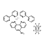 CAS 登录号:146441-73-8, 二(2,2'-联吡啶)-(5-氨基菲咯啉)钌二(六氟磷酸盐)
