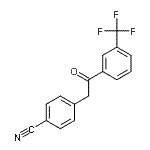 CAS 登录号：146653-56-7， 4-{2-氧代-2-[3-(三氟甲基)苯基]乙基}苯甲腈
