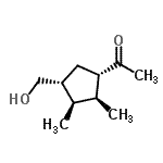 CAS 登录号：146683-03-6， 1-[(1S,2S,3R,4R)-4-(羟基甲基)-2,3-二甲基环戊基]乙酮