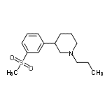 CAS#: 146798-66-5, 3-[3-(Methylsulfonyl)Phenyl]-1-Propylpiperidine