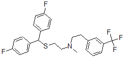 CAS#: 146931-13-7, N-[2-[Bis(4-Fluorophenyl)Methylsulfanyl]Ethyl]-N-Methyl-2-[3-(Trifluoromethyl)Phenyl]Ethanamine