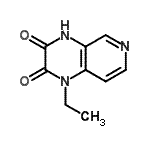 CAS 登录号：146950-64-3， 1-乙基-1,4-二氢吡啶并[3,4-b]吡嗪-2,3-二酮