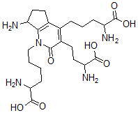 CAS#: 147044-49-3, 2-Amino-6-[7-Amino-3-(3-Amino-4-Hydroxy-4-Oxobutyl)-4-(4-Amino-5-Hydroxy-5-Oxopentyl)-2-Oxo-6,7-Dihydro-5H-Cyclopenta[b]Pyridin-1-Yl]Hexanoic Acid