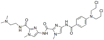 CAS#: 147056-64-2, 4-[[4-[[4-[Bis(2-Chloroethyl)Amino]Benzoyl]Amino]-1-Methylimidazole-2-Carbonyl]Amino]-N-(2-Dimethylaminoethyl)-1-Methylimidazole-2-Carboxamide