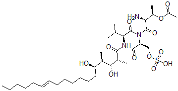 CAS#: 147334-91-6, [(2R,3S)-3-Amino-4-[[(2S)-2-[[(E,2R,3R,4R,5R)-3,5-Dihydroxy-2,4-Dimethyloctadec-12-Enoyl]Amino]-3-Methylbutanoyl]-[(2S)-1-Oxo-3-Sulfooxypropan-2-Yl]Amino]-4-Oxobutan-2-Yl] Acetate