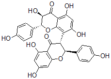 CAS#: 14736-58-4, (2R,3R)-8-[(2S,3R)-5,7-Dihydroxy-2-(4-hydroxyphenyl)-4-keto-chroman-3-yl]-3,5,7-trihydroxy-2-(4-hydroxyphenyl)chroman-4-one