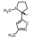 CAS 登录号：147402-73-1， 3-甲基-5-[(2R)-1-甲基-2-吡咯烷基]-1,2-恶唑