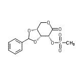 CAS#: 147410-07-9, (3aR,7R,7aR)-6-Oxo-2-Phenyltetrahydro-4H-[1,3]Dioxolo[4,5-c]Pyran-7-Yl Methanesulfonate