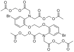 CAS#: 147504-95-8, N,N'-[1,2-Ethanediylbis[Oxy(4-Bromo-2,1-Phenylene)]]Bis[N-[2-[(Acetyloxy)Methoxy]-2-Oxoethyl]-Glycine Bis[(Acetyloxy)Methyl] Ester