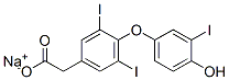 CAS 登录号：1477-04-9， 4-(4-羟基-3-碘苯氧基)-3,5-二碘苯乙酸钠