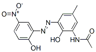 CAS 登录号：148-39-0， N-[2-羟基-3-[(2-羟基-5-硝基苯基)偶氮]-5-甲基苯基]-乙酰胺