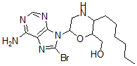 CAS#: 148143-68-4, [6-(6-Amino-8-Bromopurin-9-Yl)-3-Hexylmorpholin-2-Yl]Methanol