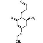 CAS 登录号：148149-04-6， 3-[(1R,6S)-4-乙氧基-6-甲基-2-氧代-3-环己烯-1-基]丙醛