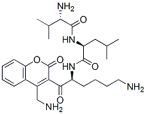CAS#: 148168-23-4, (2S)-6-Amino-N-[(2S)-2-[[(2R)-2-Amino-3-Methylbutanoyl]Amino]-4-Methylpentanoyl]-2-[(2-Oxochromen-4-Yl)Methylamino]Hexanamide