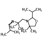 CAS 登录号：148348-13-4， N-[1-(2-异丙基-4,4-二甲基-1,3-恶唑烷-3-基)-2-甲基-2-丙基]-2-甲基-1-丙亚胺