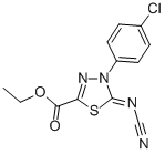 CAS#: 148367-71-9, 4-(4-Chlorophenyl)-5-(Cyanoimino)-4,5-Dihydro-1,3,4-Thiadiazole-2-carboxylic Acid Ethyl Ester