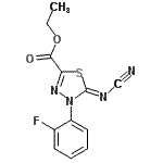 CAS#: 148367-80-0, Ethyl (5Z)-5-(Cyanoimino)-4-(2-Fluorophenyl)-4,5-Dihydro-1,3,4-Thiadiazole-2-Carboxylate
