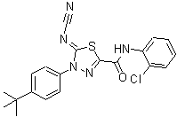 CAS#: 148367-91-3, (5Z)-N-(2-Chlorophenyl)-5-(Cyanoimino)-4-[4-(2-Methyl-2-Propanyl)Phenyl]-4,5-Dihydro-1,3,4-Thiadiazole-2-Carboxamide