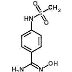CAS 登录号：148459-01-2， N'-羟基-4-[(甲基磺酰基)氨基]苯甲脒
