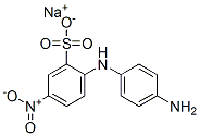 CAS 登录号：14846-08-3， 2-(对氨基苯胺基)-5-硝基苯磺酸钠