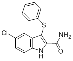 CAS#: 148473-16-9, 5-Chloro-3-Phenylsulfanyl-1H-Indole-2-Carboxamide