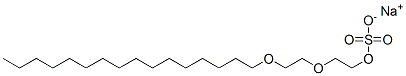 CAS 登录号：14858-55-0， 2-(2-十六烷氧基乙氧基)乙基硫酸钠