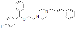 CAS#: 148832-04-6, 1-[2-[(4-Iodophenyl)-Phenylmethoxy]Ethyl]-4-[(E)-3-Phenylprop-2-Enyl]Piperazine