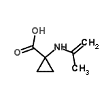 CAS 登录号：148930-72-7， 1-(异丙烯基氨基)环丙烷羧酸