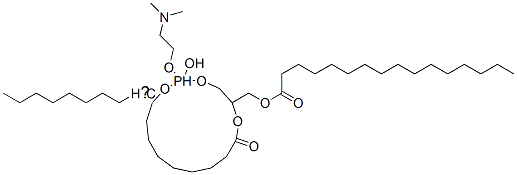 CAS 登录号：1490-20-6， (R)-1-[[(棕榈酰)氧基]甲基]-4-羟基-8-甲基-3,5-二氧杂-8-氮杂-4-磷杂壬烷-1-基油酸酯P-氧化物