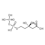 CAS#: 1492-08-6, (3S)-3-Hydroxy-5-{[Hydroxy(Phosphonooxy)Phosphoryl]Oxy}-3-Methylpentanoic Acid