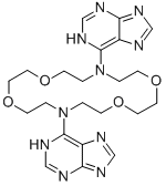 CAS#: 149246-42-4, 6-[16-(7H-Purin-6-Yl)-1,4,10,13-Tetraoxa-7,16-Diazacyclooctadec-7-Yl]-7H-Purine