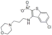 CAS 登录号:149338-22-7, 5-氯-N-(3-吗啉-4-基丙基)-2-硝基-1-苯并噻吩-3-胺