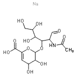 CAS 登录号：149368-06-9， 2-(乙酰氨基)-2-脱氧-3-O-(4-脱氧己-4-烯吡喃糖基)-己糖钠盐(1:1)