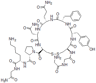 CAS 登录号：14943-47-6， N-(N-甘氨酰-甘氨酰)-8-赖氨酰-加压素
